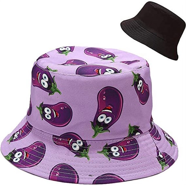 RV Sombrero reversible Sombrero de cubo Sombrero de pesca Sombrero para el sol para mujeres y niñas, berenjena oso de fresa Electrónica