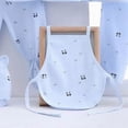 thumbnail image 4 of CAUYDY Newborn Girls Outfits Infant Boys Pajamas Preemie Layette 2 Long Sleeve Top & 2 Pants & Warm Hat & Bib & Bellyband 7PCS Cute Set Fall Winter Sizes 0-3 Months,Blue, 4 of 8