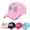 Black, variant on Fashion Women Crown Faux Pearl Rhinestone Baseball Cap Snapback Outdoor Sun Hat