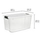 thumbnail image 3 of Sterilite Caja con cierre ultra, paquete de 4, contenedores de almacenamiento grandes con tapas, plástico transparente, 70 cuartos, 3 of 5