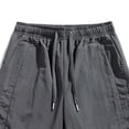 thumbnail image 4 of successthop Mens Sweat Shorts with Pockets and Drawstring Straight Leg Sweatpant Shorts Elastic Waist Bottoms Clothes S, 4 of 5