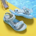 thumbnail image 2 of Sandals Girl's Hiking Sandals Kids Lightweight Adjustable Straps Open Toe Sport Sandals Toddler Summer Sports Outdoor Shoes Blue 28, 2 of 6