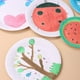 thumbnail image 3 of Escurridor de platos de 3 niveles con capacidad para 24 platos, estante de cocina para secar platos, 50 platos de papel desechables de 6 pulgadas, color blanco, para fiestas, bricolaje, 3 of 6
