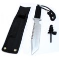 thumbnail image 2 of 11" Silver Full Tang Hunting Knife With Fire Starter & Sheath, 2 of 2