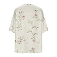 thumbnail image 5 of FAFWYP Women's Floral Print Boho Chiffon Cardigan 3/4 Sleeve Open Front Lightweight Draped Kimono Cardigan Summer Beach Cover Up Casual Blouse Tops, 5 of 5