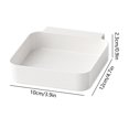 thumbnail image 3 of Wall Mounted Drawer Storage Box | Built-In Organizer for Office Supplies | Plastic White Compartment | Space-Saving Stationery Holder | Under Desk Storage Solution | 1 Pack, 3 of 6