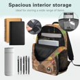 thumbnail image 5 of HUIACONG Galaxy Axolotl Print School Backpack for Girls Boys Ages 6-18 Large Capacity Water Resistant Book Bag for Elementary Middle High School Daily Use Travel, 5 of 7