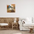 thumbnail image 2 of Stupell Industries Harvest Pumpkin on Hay Bale Canvas Wall Art, design by Antony Smith, 17 x 17, 2 of 7