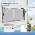 thumbnail image 3 of MELLCOM Concession Window 36"x24",Food Truck Service Window with 2 Horizontal Sliding Screen Windows & Awning Door,Aluminum Alloy Serving Window for Food Trucks, 3 of 8