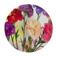 thumbnail image 4 of WYYP Purple Carnation Pictures Round Tablecloth Waterproof White, 4 of 8