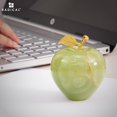 thumbnail image 7 of Radicaln Green Onyx Marble Apple Paperweight 3" – Handmade Stone Figurine for Home Decor, Office Desk Accessory, Study Table Decoration & Giftable Accent, 7 of 7