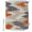 Orange, variant on Small Stall Shower Curtain 36x72 Inch Narrow Half Size Yellow Abstract Bath Curtains Bathroom Decor, Boho Retro Zigzag Ikat Wave Modern Waterproof Fabric Shower Curtain Set with Hooks 36 Inch