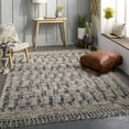 thumbnail image 5 of Hauteloom Ingham Wool Living Room, Bedroom Area Rug - Bohemian, Transitional - High Pile - Blue, Charcoal, Cream - 2' x 3', 5 of 14