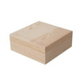 thumbnail image 2 of Wooden Storage Box Container Organizer Box for Home Organization Art Hobbies 20cmx20cmx8cm, 2 of 8