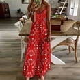 thumbnail image 4 of Red Bandana Dress Sleeveless Dress women's elegant loose dresses Elegant gown womens clothing Women long dress, 4 of 6