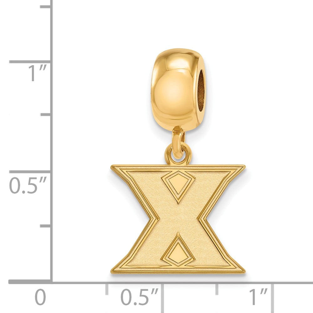 Xavier Musketeers 14k Yellow Gold Cut Out Logo College Charm
