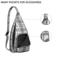 thumbnail image 2 of Sac à Dos à Bandoulière Classique à Carreaux Buffalo - Sac Bandoulière à Carreaux Rouges et Noirs, Sac à la Mode pour les Voyages d'Hiver, 2 of 4