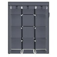 thumbnail image 7 of Zimtown 67" Portable Closet Organizer Wardrobe Clothes Storage Rack with 10 Shelves, Gray, 7 of 7