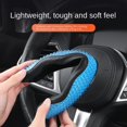 thumbnail image 4 of Funda de volante universal a presión con gel antifrío para verano Cubierta protectora de dos lados a presión Azul, 4 of 5