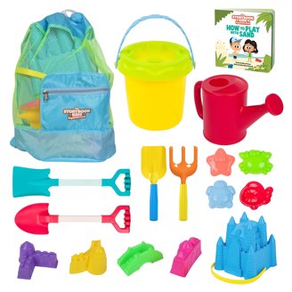 Farm Sensory Bin - 58 Piece Play Set With 2.2lbs Sand & Take Apart Tractors