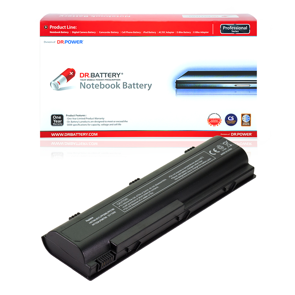 DR. BATTERY - Replacement for HP Pavilion ZE2000 / ZE2200 / ZE2300 / ZE2400 / ZT4000 / 396601-001 / 396602-001 / 396603-001 / 398065-001 / 398752-001 / 398832-001 / 404232-001 / 407834-001 - image 1 of 7