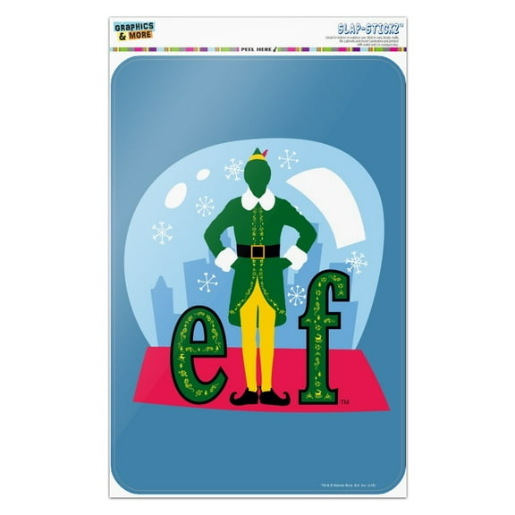 Elf Snow Globed Home Business Office Sign