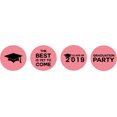 thumbnail image 2 of Darling Souvenir Candy 190 Pcs Graduation Theme Stickers DIY Chocolate Labels-Pink Salmon, 2 of 2