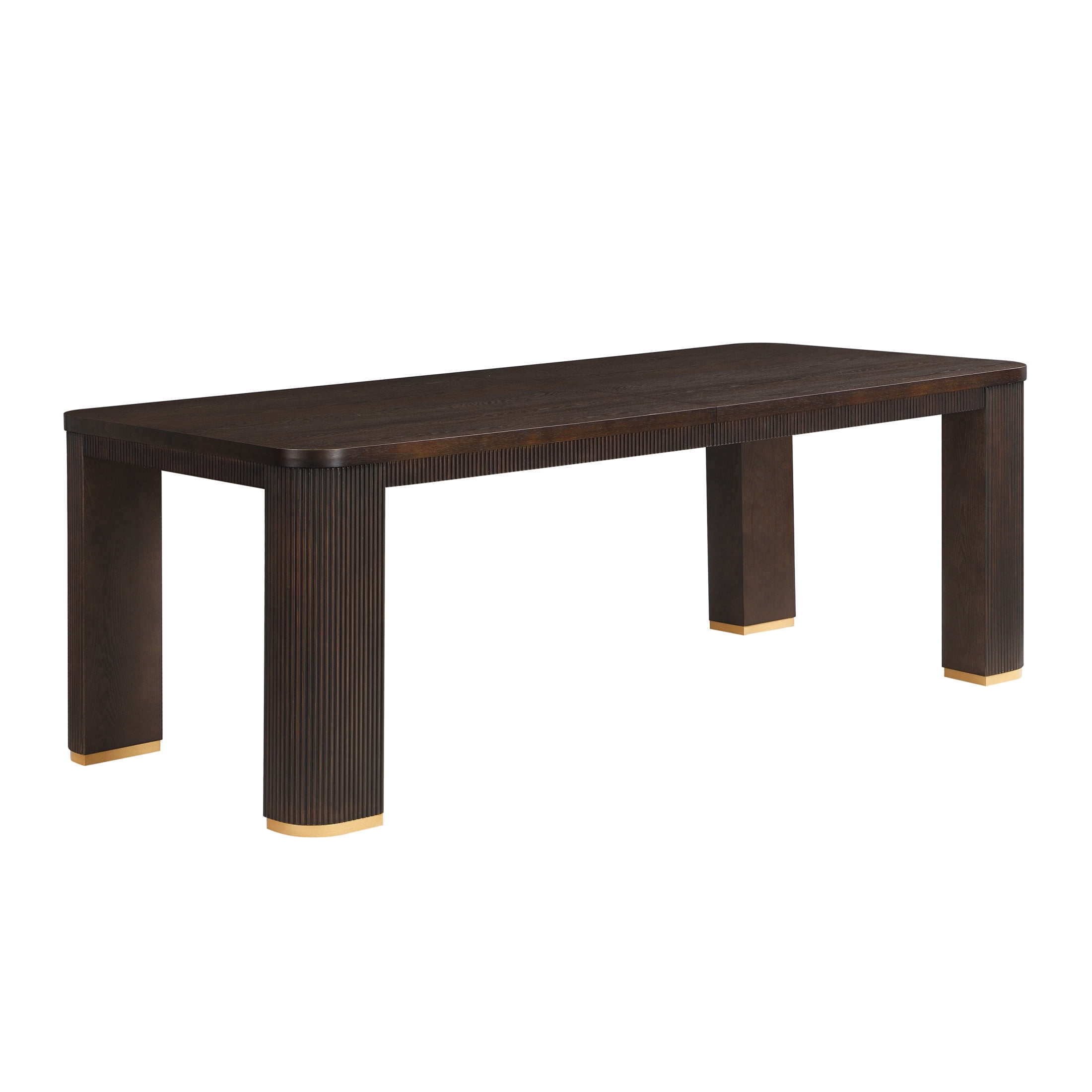 Christopher Knight Home 90" Modern Wood Rectangular Dining Table with Fluted Base for 6-8, Espresso