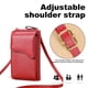 thumbnail image 4 of Bolso bandolera de PU de gran capacidad para mujer, cartera larga, bolso para teléfono móvil de color sólido, 4 of 5