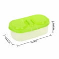 thumbnail image 2 of Food Storage Box Kitchen Fridge Transparent PP Double Grip Fresh Food Storage Sealed Container, Green, 2 of 8