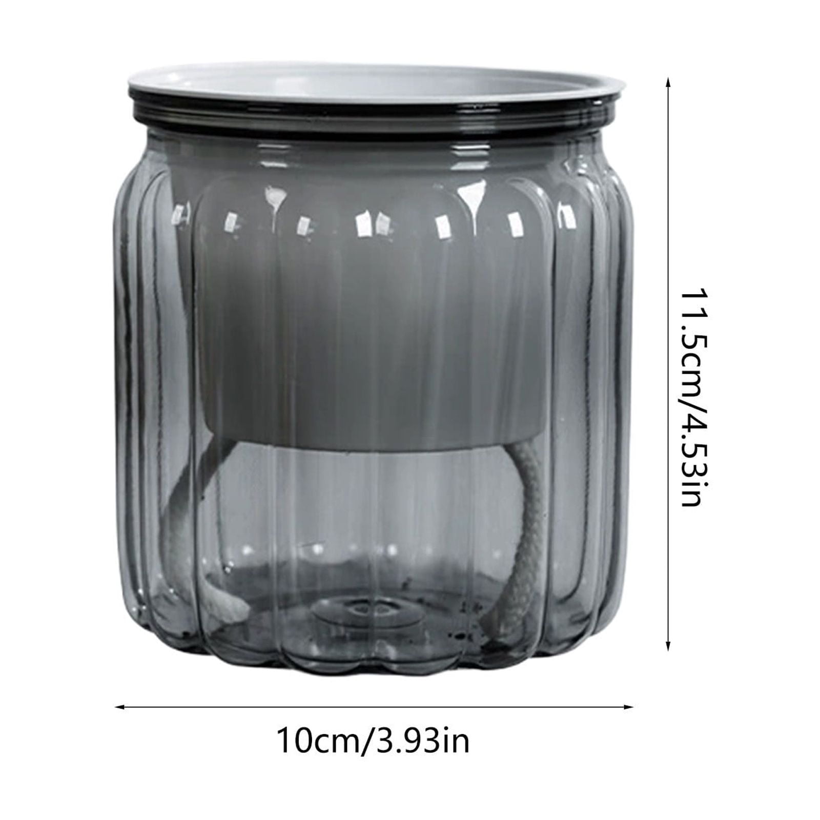 Self-Watering Planter Pot with Visible for Indoor, Low Maintenance Plant Container for Desktop Decor Water Storage System for Plant Growth Home Gardening