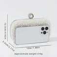 thumbnail image 6 of Jaucin Women's Pearl Clutch Wedding Bridal Pearl Evening Bag Party Clutch Wallet with Detachable Chain Shoulder Strap, 6 of 16