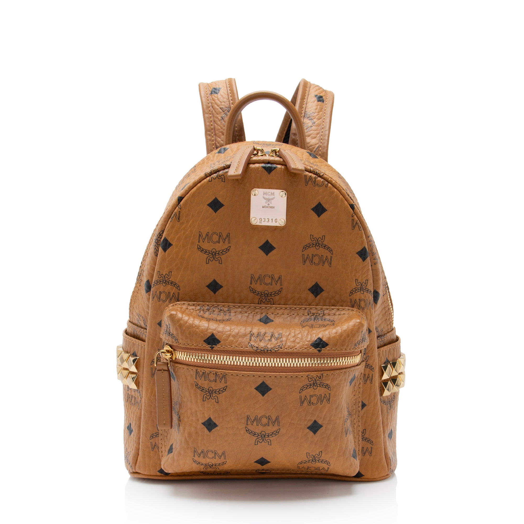 Pre-Owned MCM Visetos Side Studs Stark Mini Backpack 