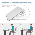 thumbnail image 2 of Laptop Stand Adjustable Portable Computer Riser Tablet Elevator for Desk Cooling Aluminum Ventilated Notebook Holder Compatible with 10-17in PC, 2 of 8