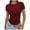 Wine, variant on Vetement Femme ete 2025 Womens Trendy Slim Short Sleeve Basic Sexy Slim Bottom T Shirt Tops Workout Shirt Ladies Long Sleeve T Women Shirts with Summer Sports Women Long Shirts Compression XL XL