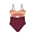 thumbnail image 5 of Lysa Women's Plus Size Carly Twist Front One Piece Swimsuit 0X 1X 2X 3X, 5 of 5