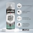 thumbnail image 2 of JENOLITE Directorust Gloss Spray Paint  TURQUOISE BLUE  3x400ml 3x13.52 oz  Direct To Rust Spray Paint For Metal  Multi Surface Gloss Spray Paint For Wood, Metal, Plastic, Ceramic  RAL6024, 2 of 6