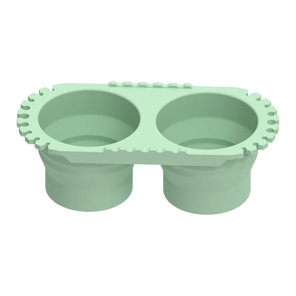 Limpiador de pinceles plegable, cubo para lavar pinceles, multifuncional, de silicona Verde