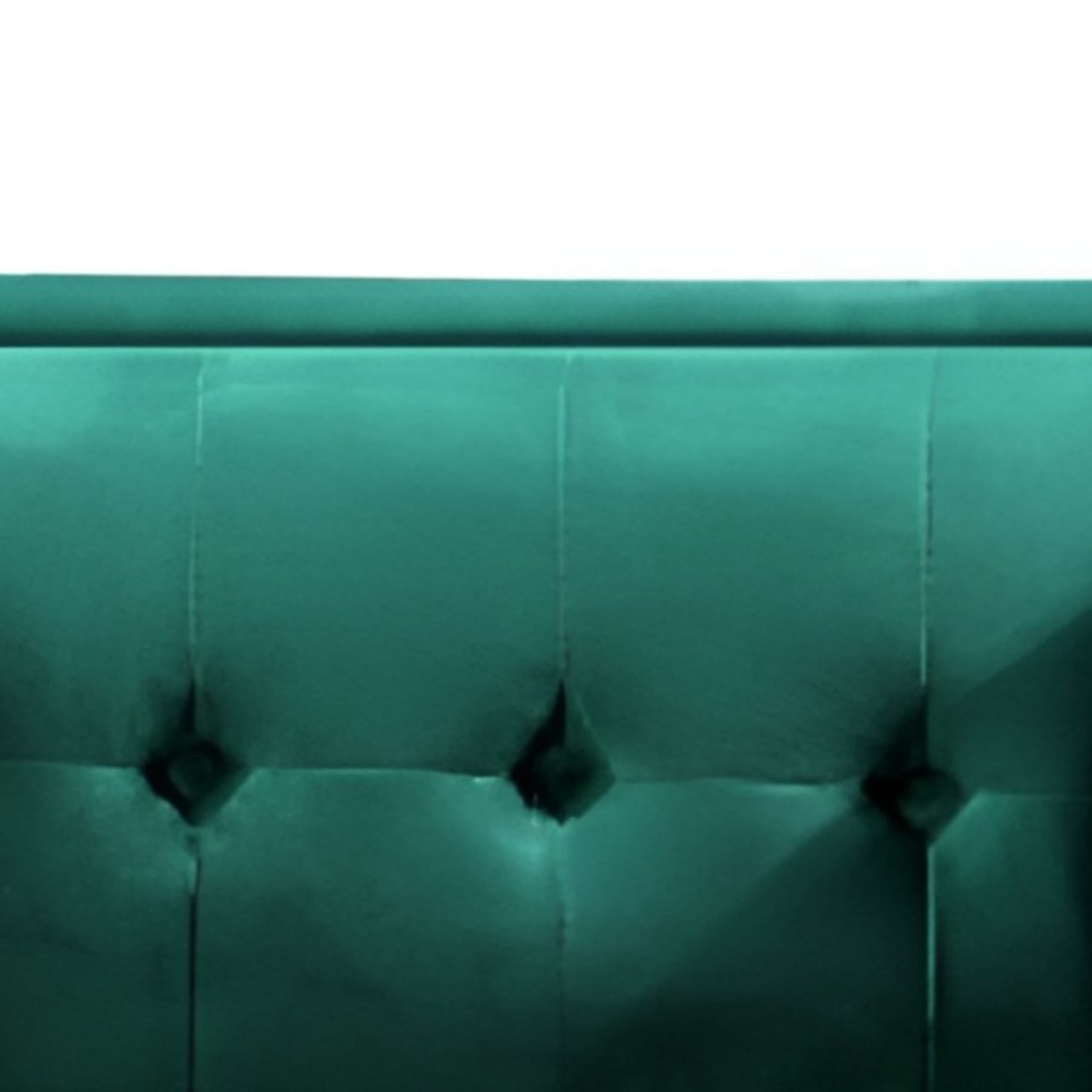 GDF Studio 58.3" Loveseat with Button-Tufted Crushed Velvet Upholstery & Tapered Wood Legs, Green