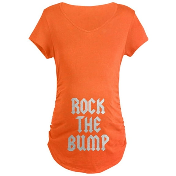 CafePress - Rock The Bump Maternity Maternity Dark T Shirt - Maternity Dark T-Shirt