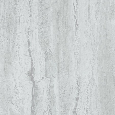 Armstrong 12x24 Gray Travertine Vinyl Peel and Stick Tile
