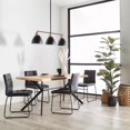 thumbnail image 3 of Bouclair Faux Leather and Metal Dining Chair, 3 of 5