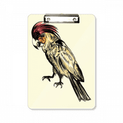 Yellow Feather Parrot Bird Clipboard Folder Writing Pad Backing Plate A4