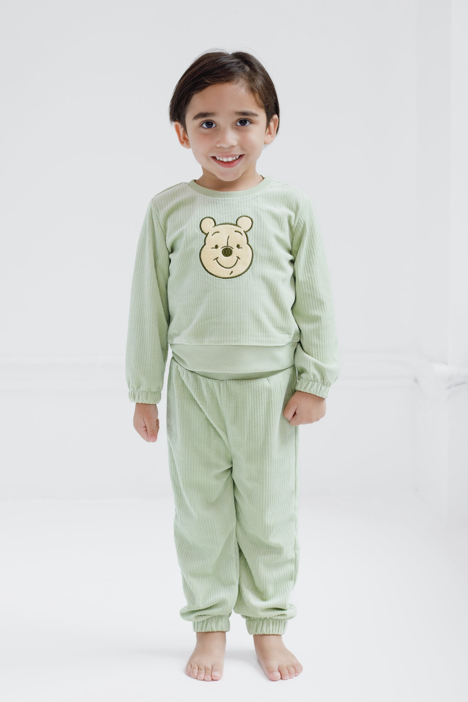 Disney Winnie the Pooh Velour Sweatshirt and Jogger Pants Outfit Set Infant to Little Kid