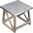 thumbnail image 3 of (MH) Martin Side Table, Natural / Zinc Top, 3 of 3