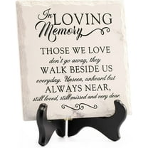 Sympathy Gifts for Loss of Loved One In Memory of Mother Father Plaque with Wooden Stand Bereavement/Condolences/Grief Gifts-Funeral Decor Sign Sorry for Your Loss Remembrance-Poem(3 Options)