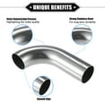 thumbnail image 3 of Unique Bargains 2pcs Bend Elbow Pipe Tube 1.26" OD 4.72" 2.56" Leg Length 90 Degree Exhaust Pipe Air Intake Tube for Car, 3 of 6