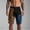 #207-Khaki, variant on Men's Color-Block Cargo Bermuda Shorts with Pockets Elastic Waist Drawstring Breathable Summer Bottoms Gifts for Father