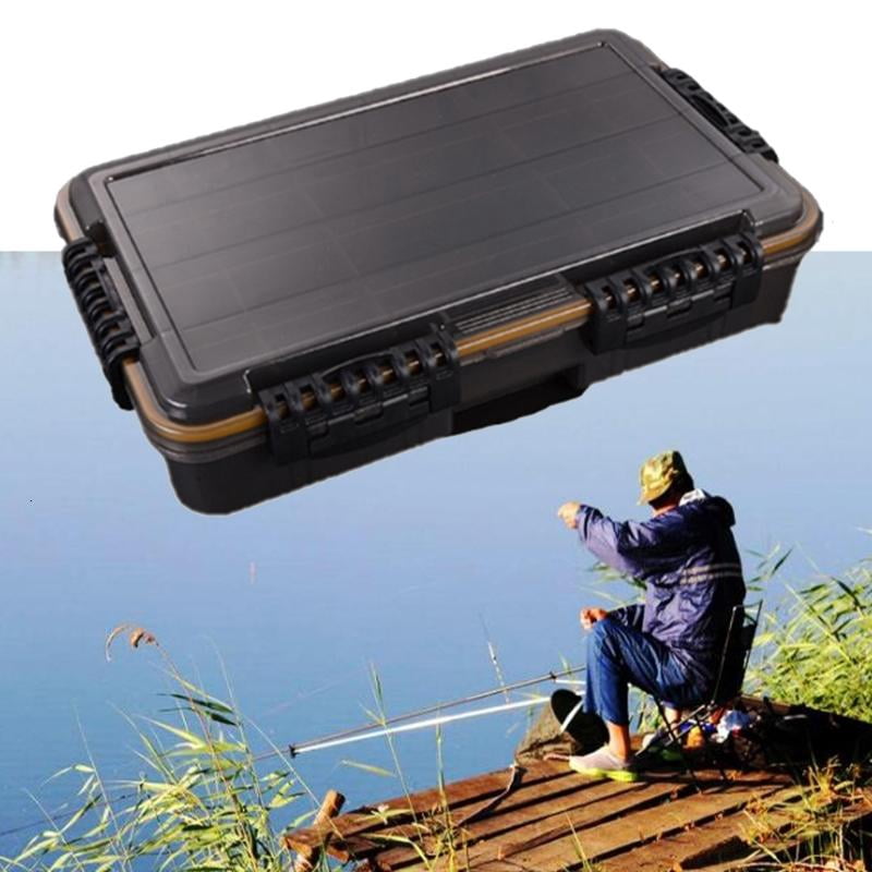CEORPER Tackles Organizers Sun Protections Lures Storage Box with Adjustable Dividers