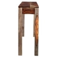 thumbnail image 3 of Console/bureau moderne rustique en bois massif – gris, 3 of 7